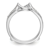 14K White Gold 1/3 carat Diamond Complete Ring Guard